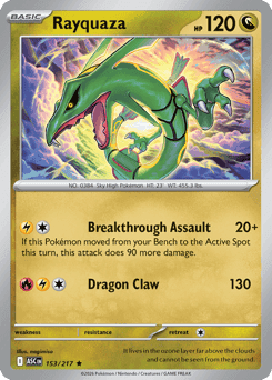 Rayquaza Pokémon card