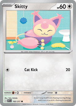 Skitty Pokémon card