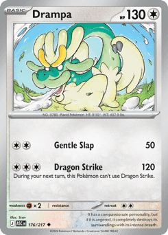 Drampa Pokémon card