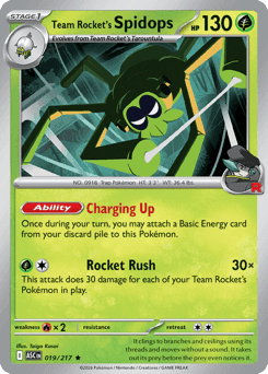 Team Rocket's Spidops 19/217 — Ascended Heroes