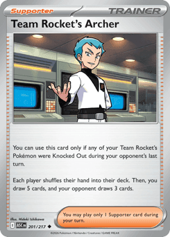 Team Rocket's Archer 201/217 — Ascended Heroes