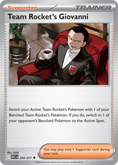 Team Rocket's Giovanni 204/217 — Ascended Heroes
