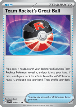 Team Rocket's Great Ball 205/217 — Ascended Heroes