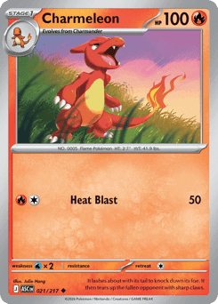Charmeleon Pokémon card