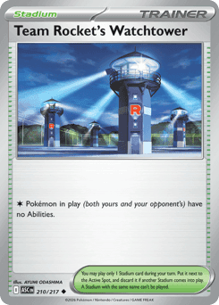 Team Rocket's Watchtower 210/217 — Ascended Heroes