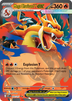 Mega Charizard Y ex 22/217 — Ascended Heroes