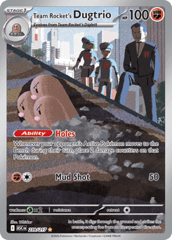 Team Rocket's Dugtrio 239/217 — Ascended Heroes