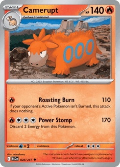 Camerupt Pokémon card