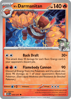 N's Darmanitan 33/217 — Ascended Heroes