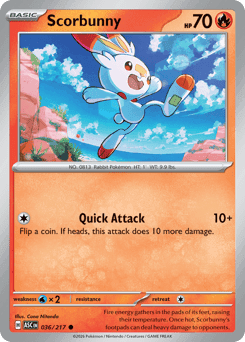 Scorbunny Pokémon card