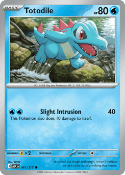 Totodile Pokémon card