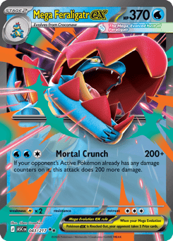 Mega Feraligatr ex 43/217 — Ascended Heroes