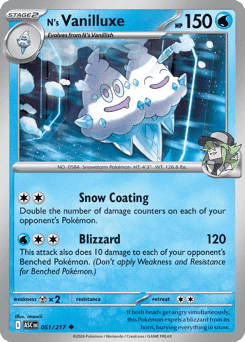 N's Vanilluxe 51/217 — Ascended Heroes