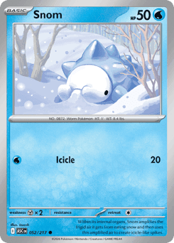Snom Pokémon card