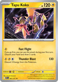 Tapu Koko Pokémon card