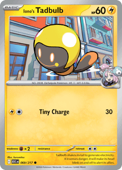 Iono's Tadbulb 69/217 — Ascended Heroes