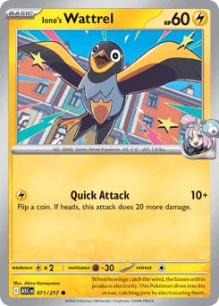 Iono's Wattrel 71/217 — Ascended Heroes