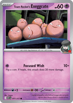 Team Rocket's Exeggcute 77/217 — Ascended Heroes