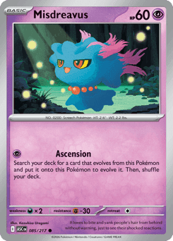 Misdreavus Pokémon card