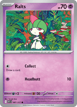 Ralts Pokémon card