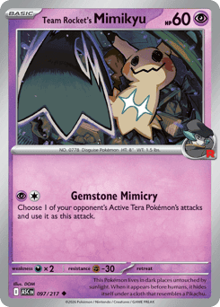 Team Rocket's Mimikyu 97/217 — Ascended Heroes