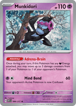 Munkidori Pokémon card