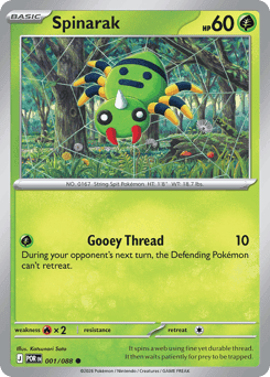 Spinarak Pokémon card