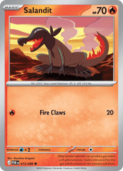 Salandit Pokémon card
