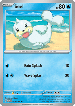 Seel Pokémon card