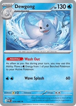 Dewgong Pokémon card