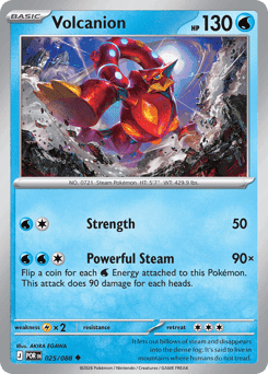 Volcanion Pokémon card