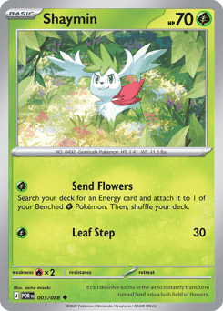 Shaymin Pokémon card