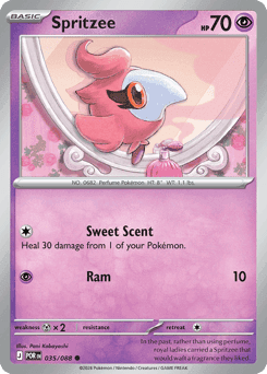 Spritzee Pokémon card