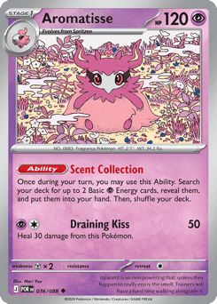Aromatisse Pokémon card
