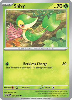 Snivy Pokémon card