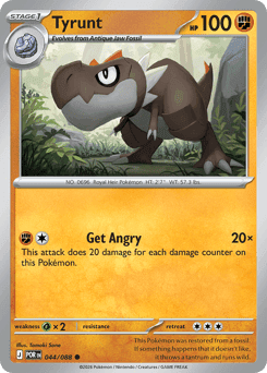 Tyrunt Pokémon card