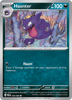 Haunter Pokémon card