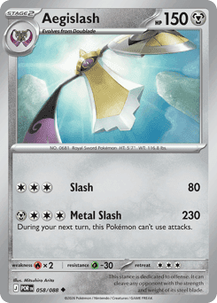Aegislash Pokémon card