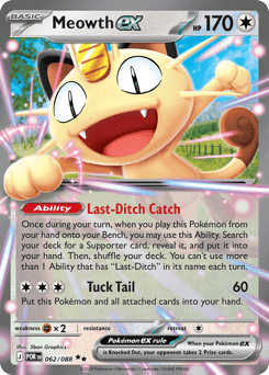 Meowth ex 62/88 — Perfect Order