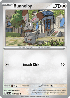 Bunnelby Pokémon card