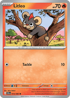 Litleo Pokémon card