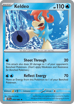 Keldeo Pokémon card