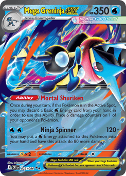 Mega Greninja ex 22/86 — Chaos Rising