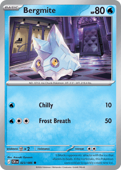 Bergmite Pokémon card