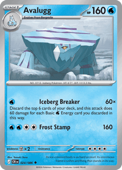 Avalugg Pokémon card
