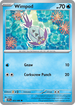 Wimpod Pokémon card