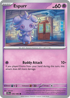 Espurr Pokémon card