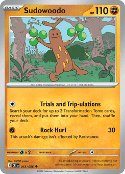 Sudowoodo Pokémon card