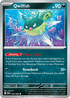 Qwilfish Pokémon card