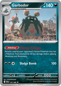Garbodor Pokémon card